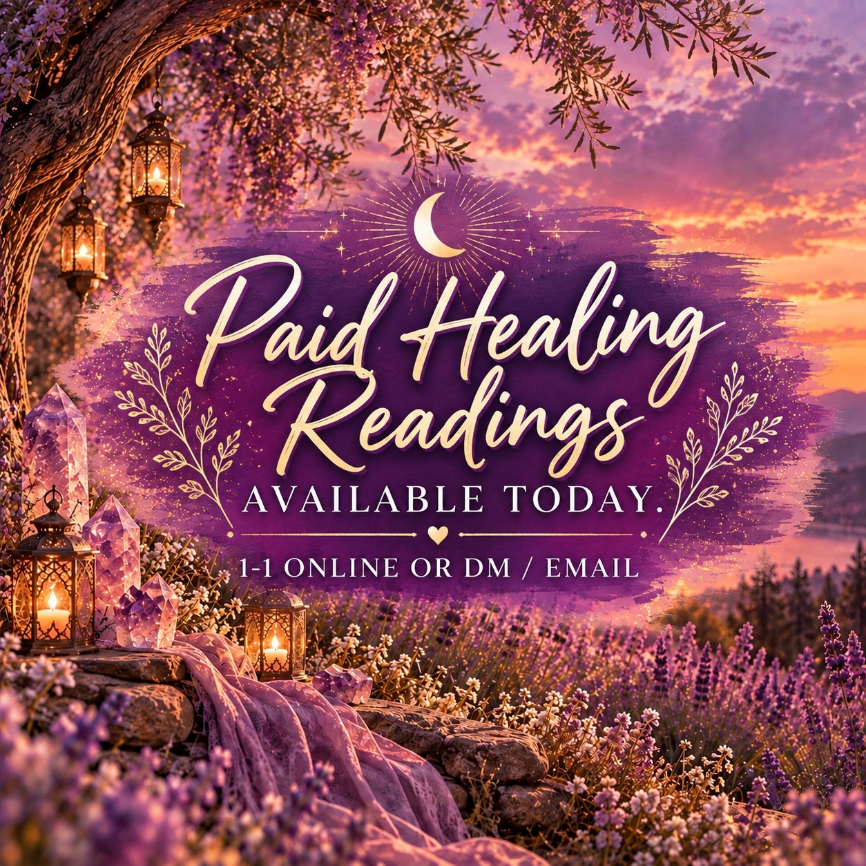 Paid deep healing readings available online or by DM and email